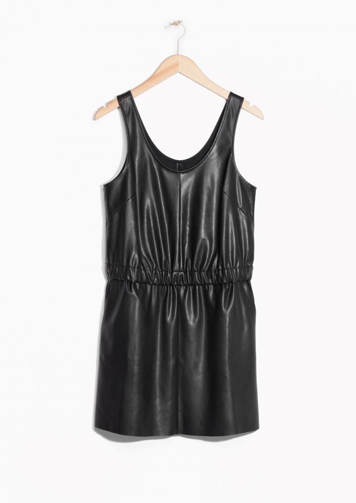 Other Stories Faux Leather Dress