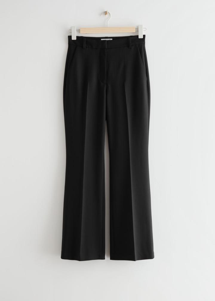 Other Stories Kick Flare Pants - Black