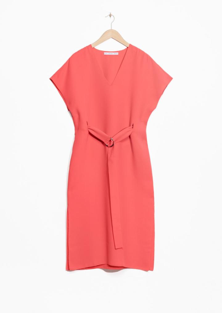 Other Stories Waisted Midi Dress