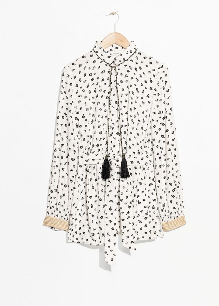 Other Stories Printed Tunic - White