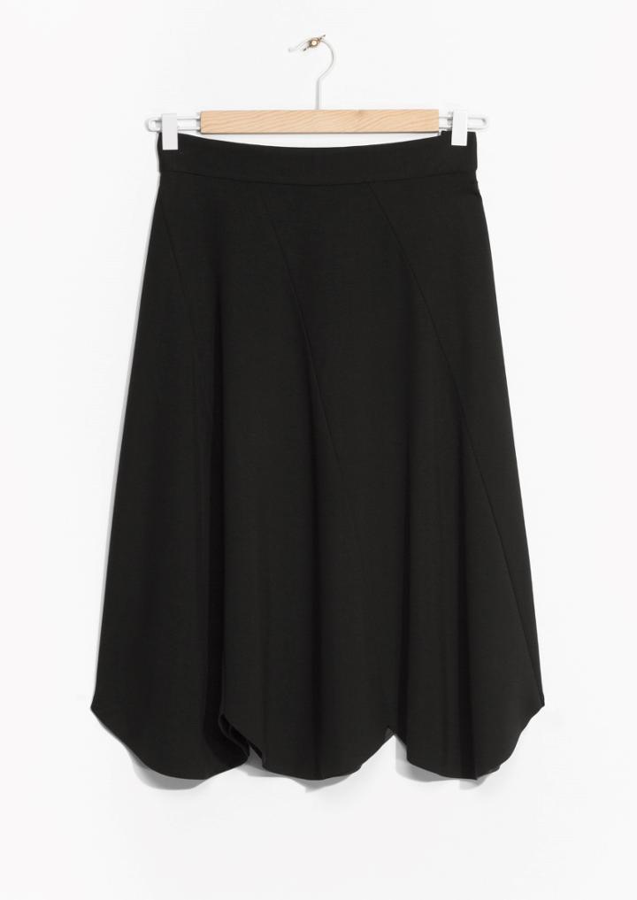 Other Stories Scalloped Edges Skirt
