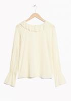 Other Stories Ruffled Collar Blouse