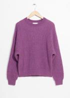 Other Stories Ribbed Sweater - Purple
