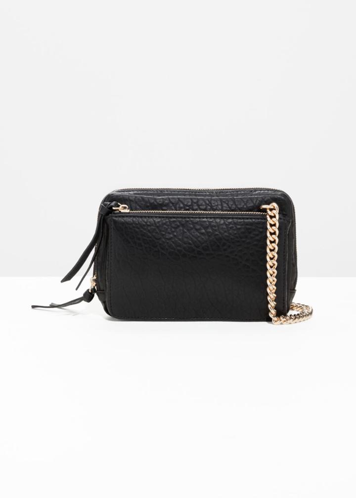 Other Stories Trio Pocket Crossbody - Black