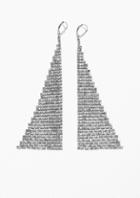 Other Stories Mirrored Mesh Earrings