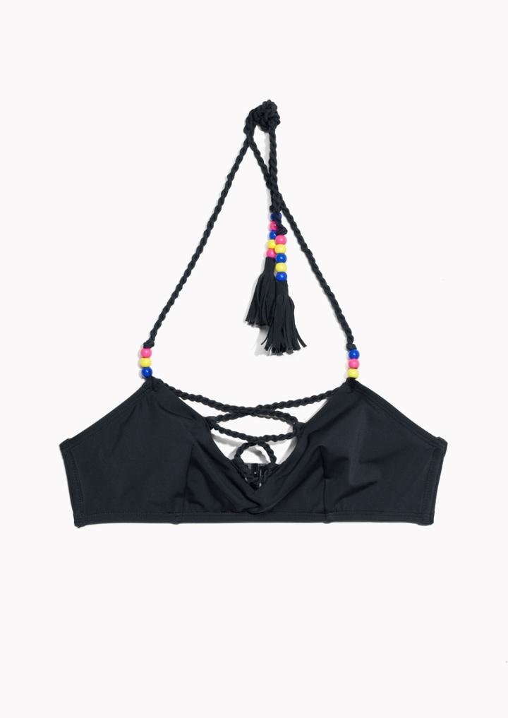 Other Stories Beaded Bikini Top