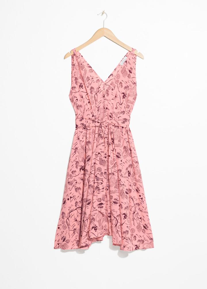 Other Stories V-neck Dress - Pink