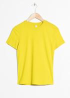 Other Stories Cotton Jersey T-shirt - Yellow