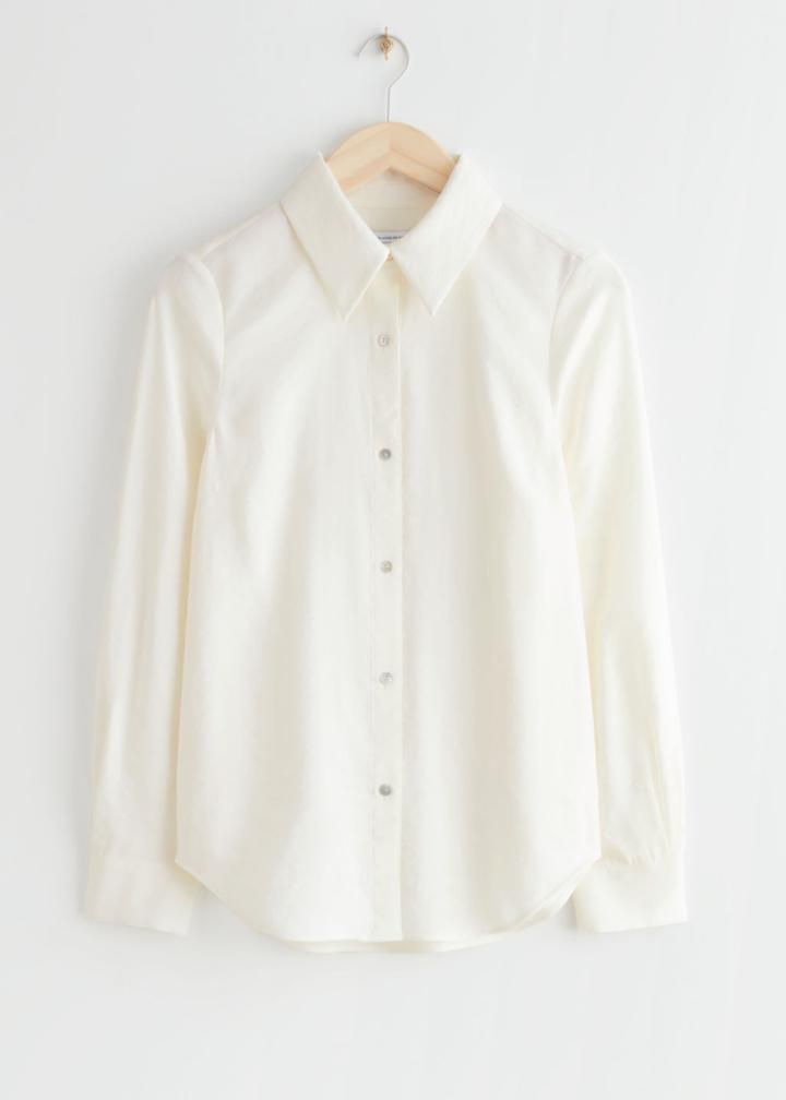 Other Stories Relaxed Button Up Shirt - White