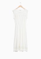 Other Stories Broderie Anglaise Midi Dress