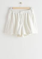 Other Stories Relaxed Terry Shorts - White