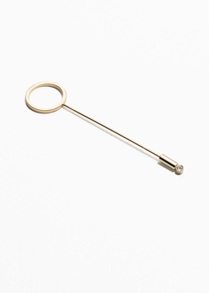 Other Stories Ring Brooch - Gold