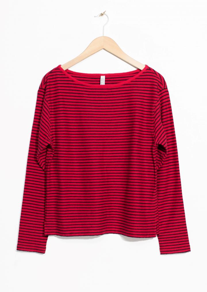 Other Stories Striped Jersey T-shirt
