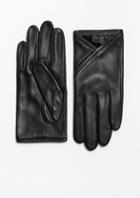 Other Stories Overlapping Fold Leather Gloves
