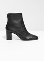 Other Stories Heeled Ankle Boots - Black