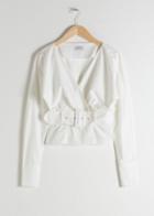 Other Stories Belted Blouse - White