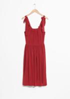 Other Stories Tie Strap Dress - Red