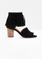 Other Stories Fringed Suede Pumps