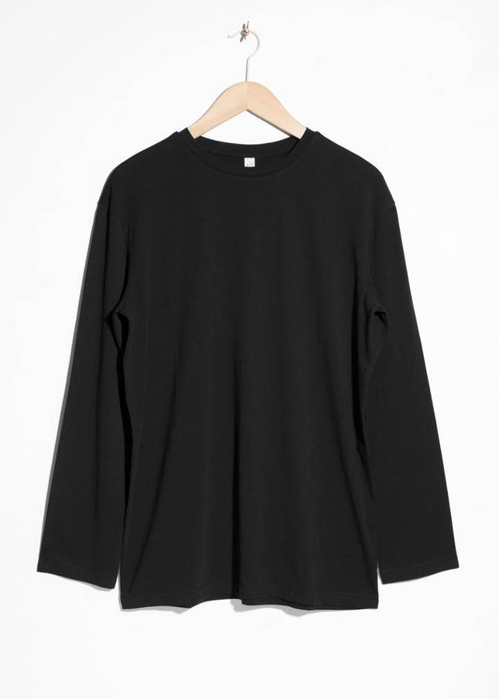 Other Stories Cotton Top - Black