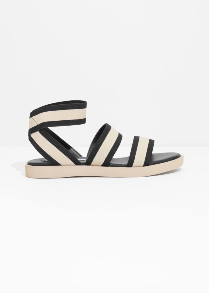Other Stories Elastic Strap Sandal - Orange