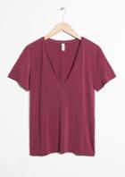 Other Stories V-neck Cupro Top