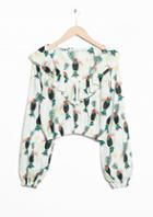 Other Stories Tropical Toucan Print Blouse