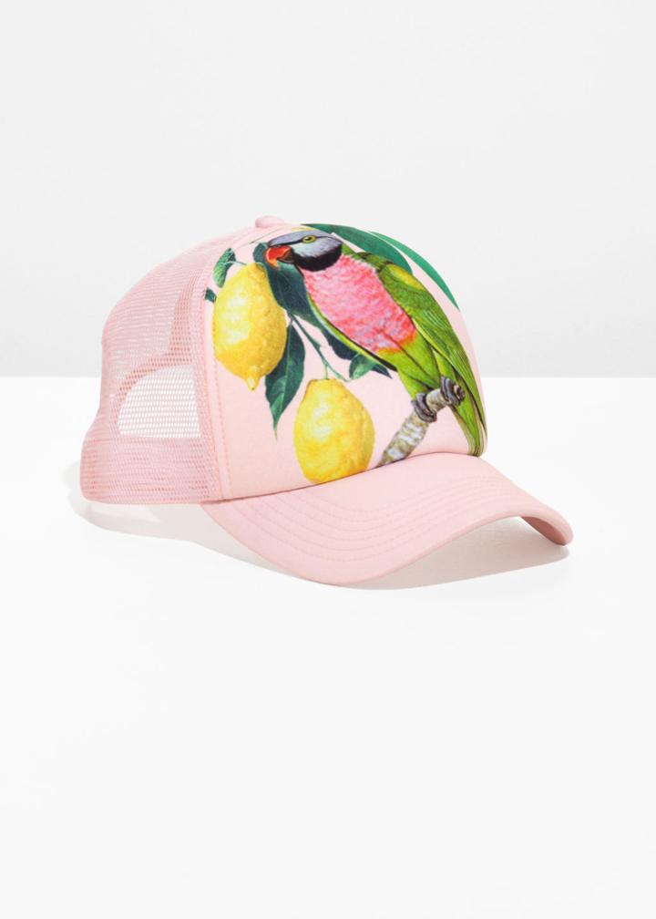 Other Stories Tucan Mesh Cap - Pink