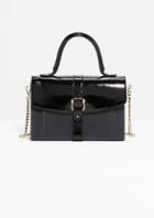 Other Stories Patent Leather City Bag