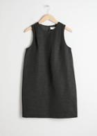 Other Stories Sleeveless Cocoon Dress - Black