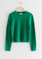 Other Stories Wool Knit Sweater - Green