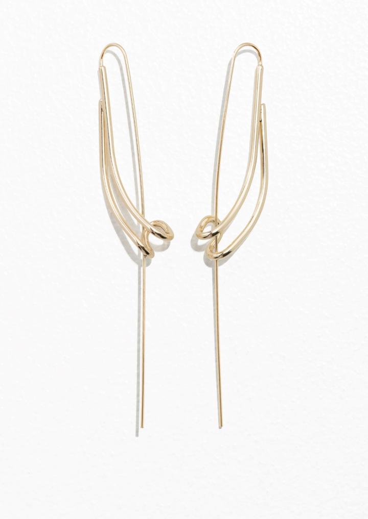 Other Stories Sculptural Pin Earrings