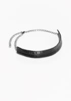 Other Stories Croco Embossed Leather Chain Belt
