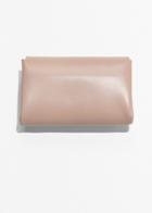 Other Stories Leather Mini Wallet - Pink