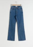 Other Stories High Rise Kick Flare Jeans - Blue