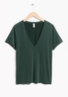 Other Stories Cupro V-neck Top