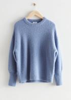 Other Stories Oversized Alpaca Knit Sweater - Blue