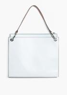 Other Stories Flat Leather Bag - Blue