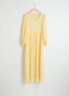 Other Stories Billowy Prarie Maxi Dress - Yellow