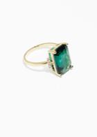 Other Stories Emerald Ring - Green