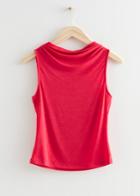 Other Stories Fitted Sleeveless Top - Red