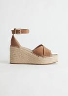 Other Stories Espadrille Sandal Wedges - Beige