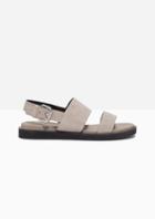 Other Stories Raw Edge Suede Sandals