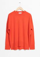 Other Stories Cashmere Sweater - Orange