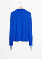 Other Stories Drawstring Sleeve Top