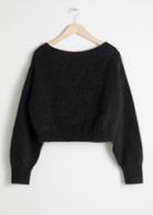 Other Stories Off Shoulder Sweater - Black