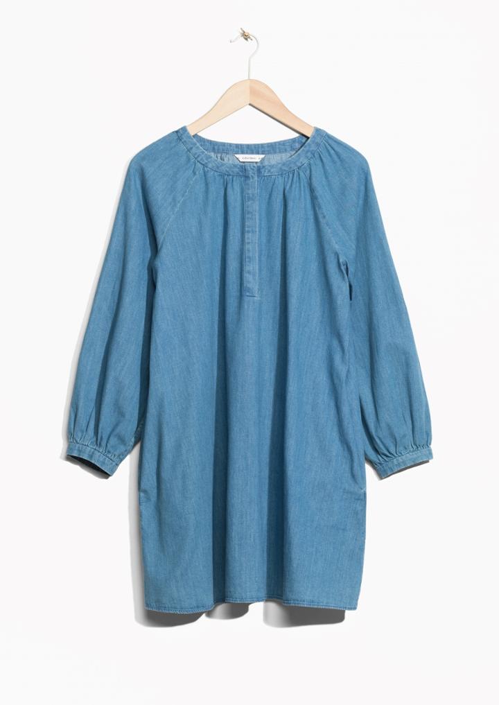 Other Stories Denim Bishop Dress