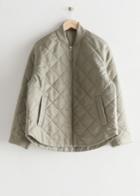 Other Stories Oversized Quilted Jacket - Green