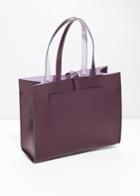Other Stories Duo Toned Tote Bag - Red