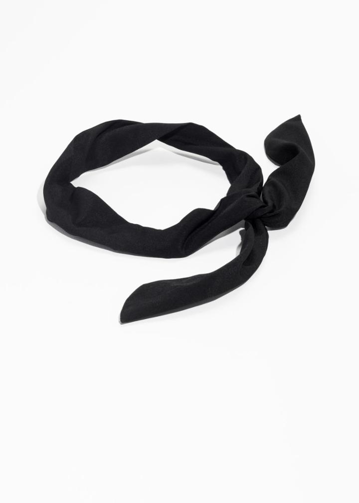 Other Stories Knotted Hairband - Black