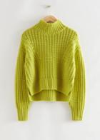 Other Stories Chunky Wool Knit Sweater - Yellow